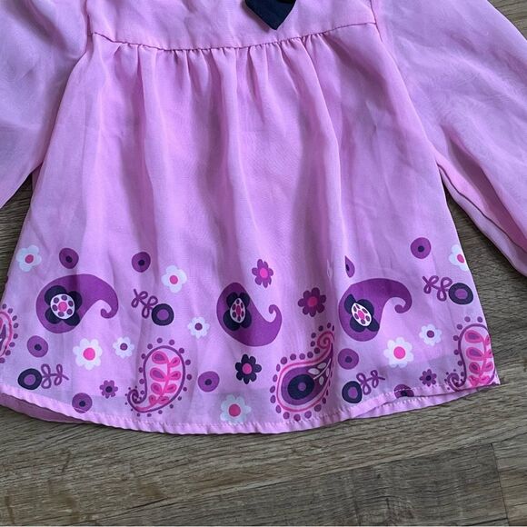 Healthtex Toddler Girl Purple Chiffon Long Sleeve Tunic Top Size 18M - Picture 5 of 8